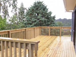 treated pine decking