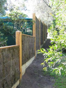 Brush panel fencing, brush fencing