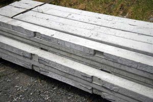 concrete fence posts