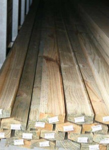 treated pine fence capping