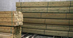 rough sawn treated pine